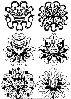 荷花线描_百度图片搜索