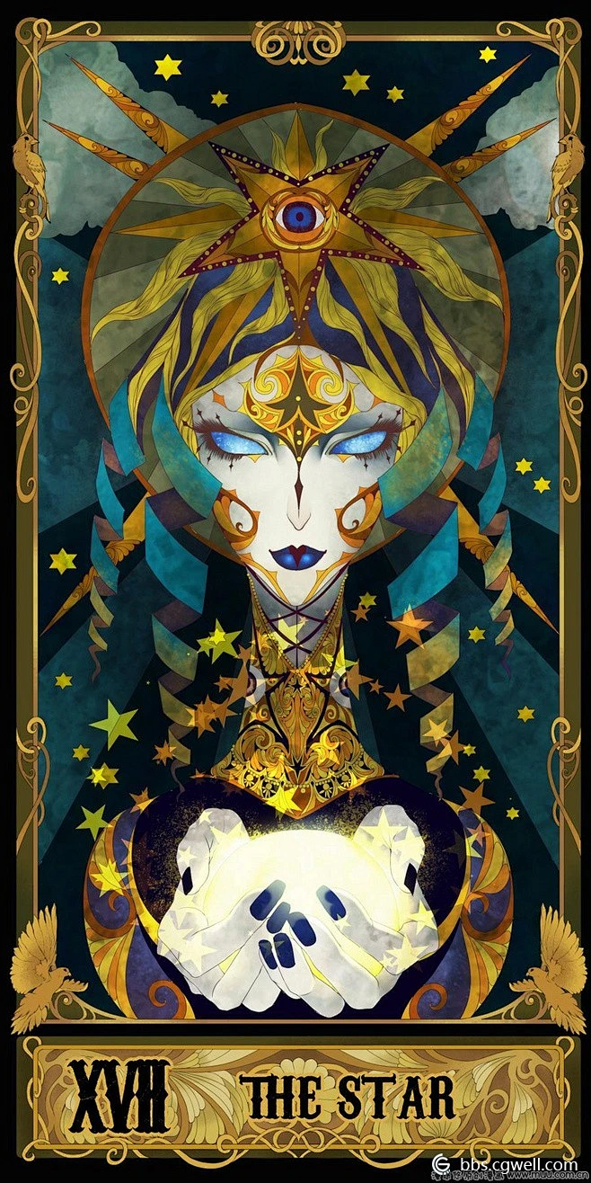 【新提醒】一套精美的塔罗牌 - 角色原画 - Cgwell游戏美术论坛-花瓣网