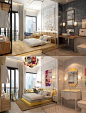现代风格木质卧室设计效果图欣赏2014图片