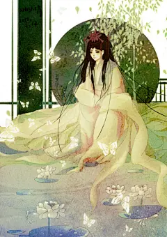 玉容寂寞泪阑干，梨花一枝春带雨。  