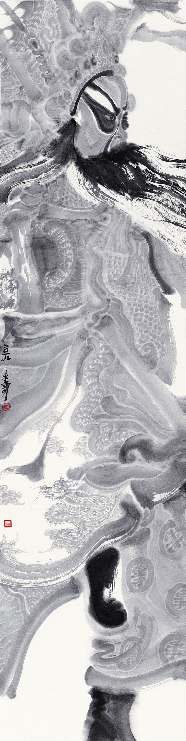 周京新 角色-1 纸本水墨 137×34...