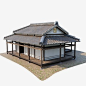 传统日式房屋3D模型