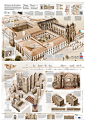 Illustrated Maps Monuments 02 UNESCO on Behance