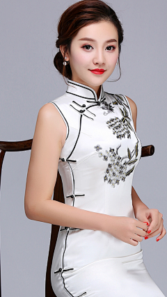 中网美女录采集到旗袍服饰