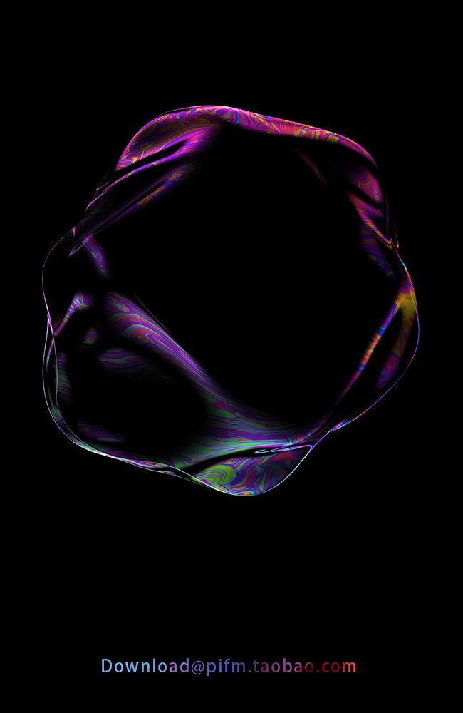 透明彩色气泡素材