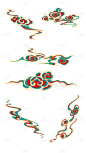 2309SC-素材组合-中国风国潮描金祥云元素素材