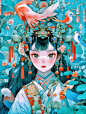 国风&国潮插画|汉服|古风|AICG|数字艺术
