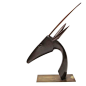 Art Deco Bronze and Wood Gazelle Sculpture by Karl Hagenauer image 2