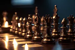 对弈棋牌棋类国际象棋下棋摄影图