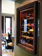 Cigar Rooms – Built in humidor for the cigar afficionado. This cigar humidor is a bit more stylish than a cabinet. I would love to store my cigars in one of these.