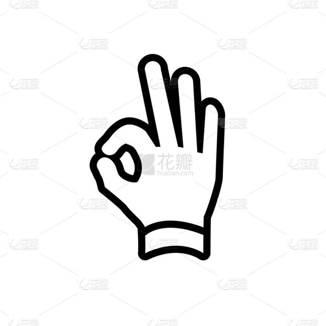 手 ok 手势图标