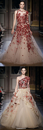 超美的两件绣花中国风婚纱，你们更爱哪一款呢？