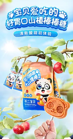 不二宝贝山楂棒棒糖水果棒零食水果条无添加送婴幼儿童1岁食谱-tmall.com天猫