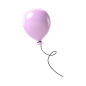 气球 3d 插图