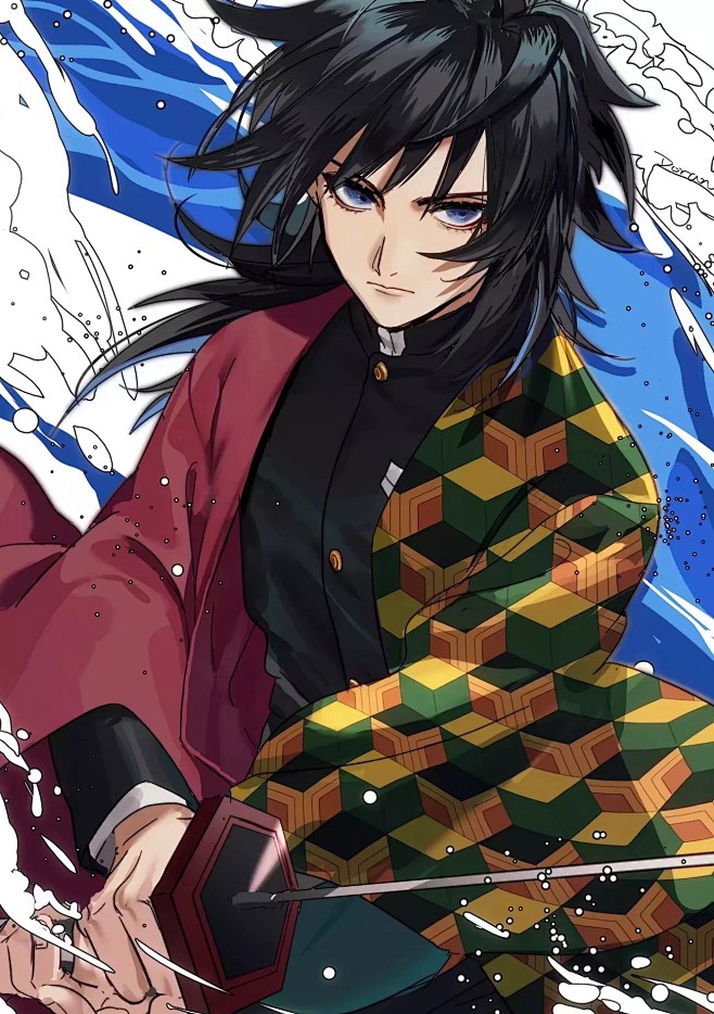 #鬼灭之刃# 富冈义勇 蝴蝶忍 炼狱杏寿郎 画师：嘟啦读啦