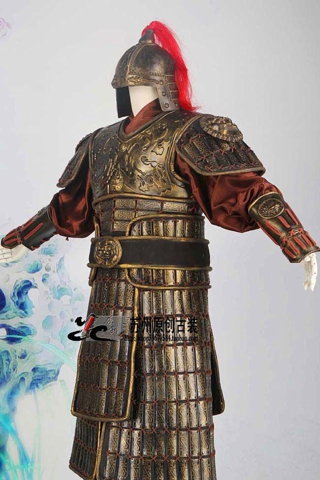 古装盔甲古代战袍将军服演出服表演铠甲服装影视装高档盔甲淘宝北坤人
