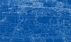 城市,轮廓,概念,时尚,金属丝,建筑结构,现代,建筑业,三维图形,剪影