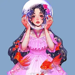 #少女动漫##二次元##遇见艺术#
分享：画师『somesad_draw』的迪士尼公主韩服系列插画绘画作品 ​​​ ​​​​