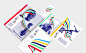 Olympic Games sport logo eiffel colors mouvement universal minimal modernism jeux olympiques