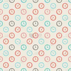 无缝彩色模式矢量插图