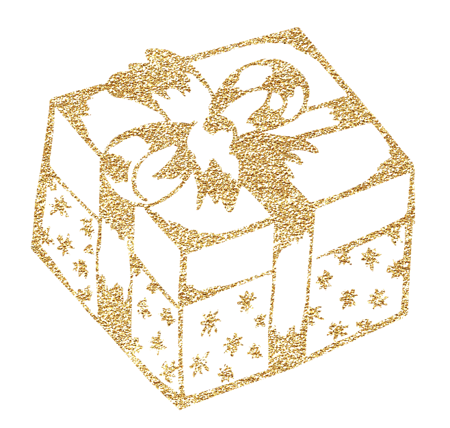 金色圣诞礼盒免扣