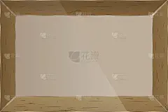 现实的相框，矢量插图。_5157598850