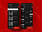 App-Basketball-Nba Finals peace and love game match nba finals nba black red design app ux ui
