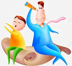卡通父子坐魔法飞毯遨游太空插画高清素材 人物 卡通 地毯 太空 望远镜 父子 遨游 飞毯 魔法 魔法飞毯 元素 免抠png 设计图片 免费下载