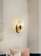 喜想北欧壁灯全铜卧室床头灯创意个性大气美式灯客厅过道走廊灯具-tmall.com天猫