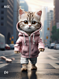 11张猫咪拟人 AI 绘画！快来看可爱的哈基米吧！