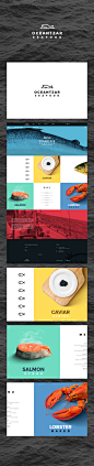 Oceantzar : Logo & website design concept for a Seafood Restaurant.