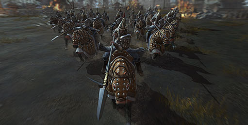 战意兵种阵型之重骑兵楔形阵51猎游