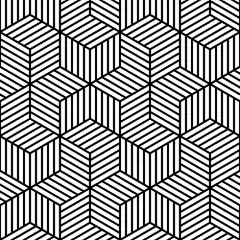 Black and White / pattern design / optical art / Lined: 