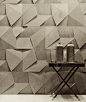 Origami wallpaper by Brazilian design company Castelatto