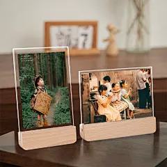 儿童成长纪念相框加打印照片亚克力透明海报展示框明信片桌面摆台-tmall.com天猫