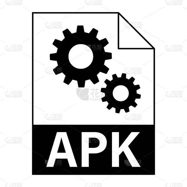 现代平面设计的APK文件图标为web