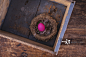 A pink Easter egg in a nest
