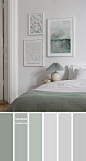 20 种最佳卧室颜色组合创意：棕色、木炭色和鼠尾草