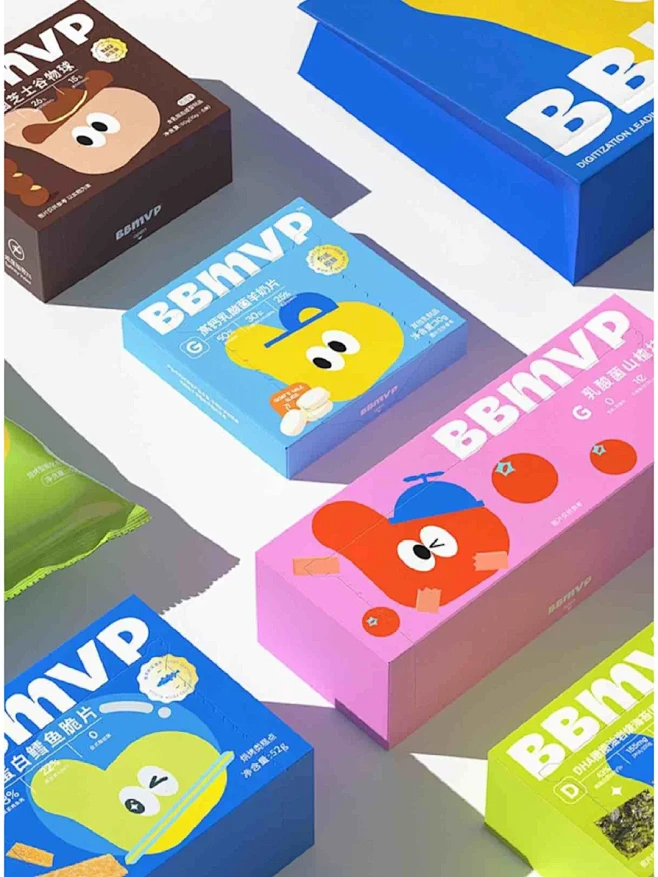 ⭕可爱的儿童零食系列包装设计