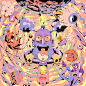 car Racing Porsche music headphones Amp Space  bear plants rick and morty