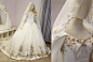 Floral Princess Bridal Gown and Cape by Firefly-Path