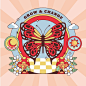 Free vector hand drawn retro butterfly illustration