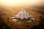 The Lotus Temple, New Delhi, India
(Zoom in)