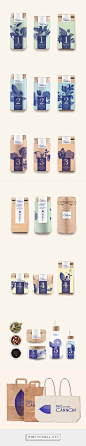 Thés George Cannon on Behance by Marion Dufour curated by Packaging Diva PD. Soft enticing packaging branding.