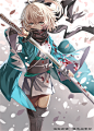 FGO/fate系列各种颜色saber图集插画原画CG线稿角色图片美术素材-淘宝网