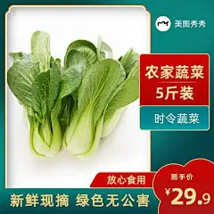 国潮风蔬菜食品生鲜电商主图海报