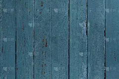 旧的蓝色油漆纹理的木面篱笆与钉子。空空间，设计元素