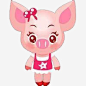 卡通小猪高清素材 动物 卡通 可爱 小猪 粉色 免抠png 设计图片 免费下载