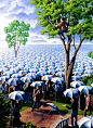 加拿大视觉错觉艺术家Rob Gonsalves（1959——）作品集