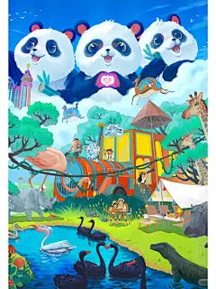 广州长隆动物世界宣传海报